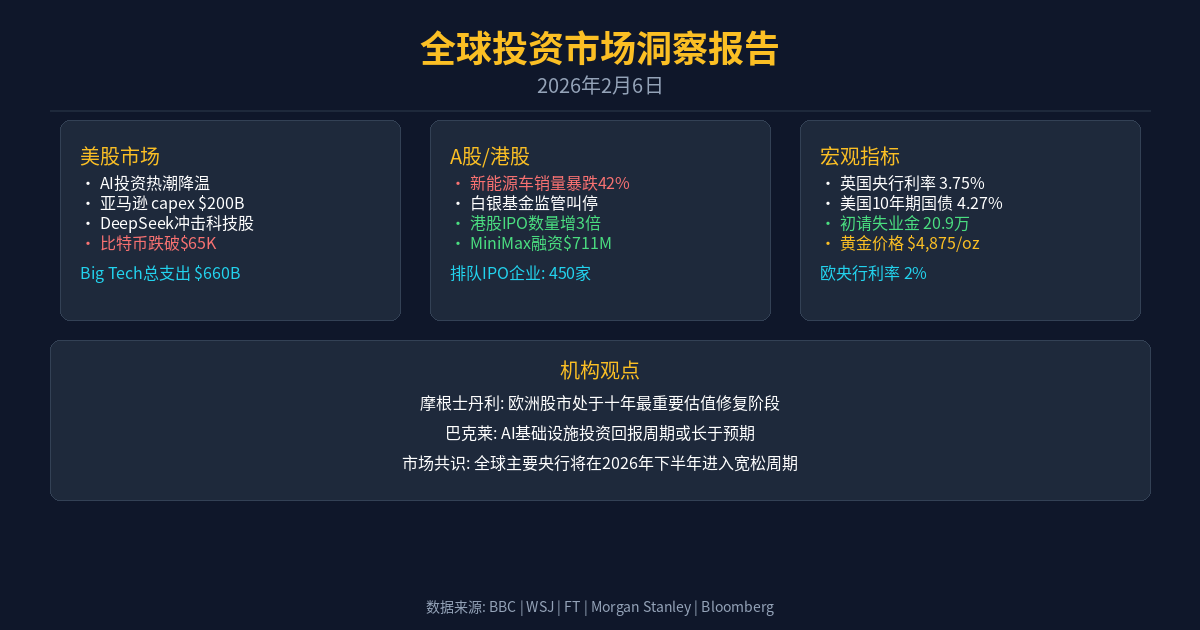 全球投资市场洞察报告信息图